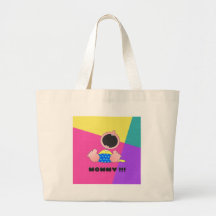 Monster Baby Boy Canvas Bags