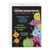 Monster Bash Birthday Party Invitations invitation