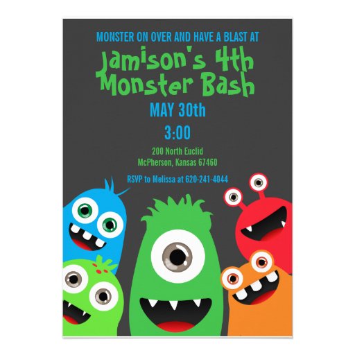 Monster Bash Invitations