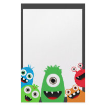 Monster Bash Stationary Stationery Paper