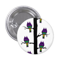 Monster Birds Pinback Button