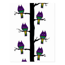 Monster Birds Postcard