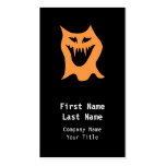 Monster. Black and Orange. Business Card Templates
