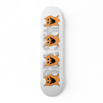 Monster. Black and Orange. Skate Deck