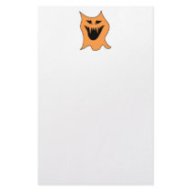 Monster. Black and Orange. Customized Stationery
