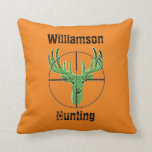 Monster Buck Gun Sights Make your own hunting logo Throw Pillow