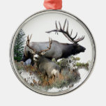 Monster bull trophy buck christmas ornament