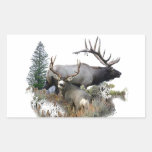 Monster bull trophy buck rectangle stickers