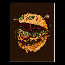 Monster Burger postcards