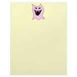 Monster Cartoon, Black and Pink. Letterhead Design
