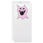 Monster Cartoon, Black and Pink. Custom Rack Card