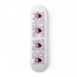 Monster Cartoon, Black and Pink. Skate Boards