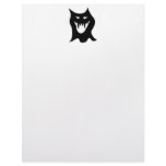 Monster Cartoon, Black. Letterhead Design