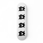 Monster Cartoon, Black. Custom Skate Board