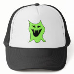 Monster Cartoon. Green and Black. hats