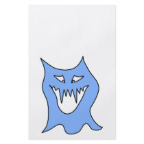 Monster Cartoon in Blue. Full Color Flyer