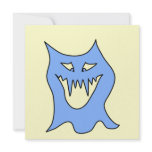 Monster Cartoon in Blue. Announcements