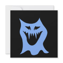 Monster Cartoon in Blue. Invitations