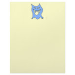 Monster Cartoon in Blue. Customized Letterhead
