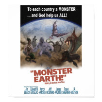 Monster Earth Cover Art Poster