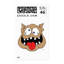 MONSTER face #1 postage by GRACEVISIONS MONSTER face #1 postage