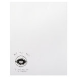Monster face cute fun ink drawing silly art sketch personalized letterhead