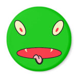monster face refrigerator magnets