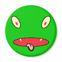 monster face refrigerator magnets