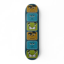 Monster Faces Skateboard deck by PlasmicSteve Monster Faces Skateboard deck