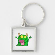 Monster Funny Comic Drawing Cartoon Cute Happy Key Chains