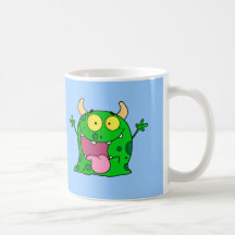 Monster Funny Comic Drawing Cartoon Cute Happy Coffee Mug