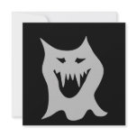 Monster Ghost Cartoon in Gray. Invitation