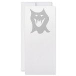 Monster Ghost Cartoon in Gray. Full Color Rack Card