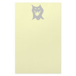 Monster Ghost Cartoon in Gray. Stationery Paper