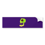 Monster head skull bumper stickers