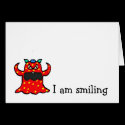 monster, I am smiling cards