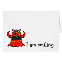 monster, I am smiling cards