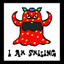 monster, I am smiling posters