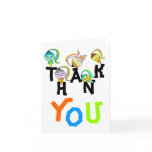 Monster Icecream Cone Thank You Card