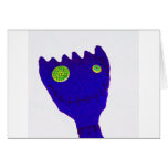 Monster in  Blue Greeting Card