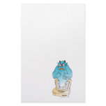 monster inside my computer personalized stationery