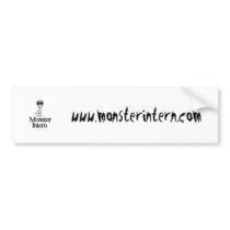 Monster Intern Car Tagger bumper stickers