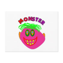 Monster Kids Gifts "Adorable Pink Monster Art" postcards by gailg1957 Monster Kids Gifts "Adorable Pink Monster Art" postcards