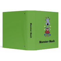 Monster Mash · Blue Four-Eyed Monster binders by CSCountryCuties Monster Mash · Blue Four-Eyed Monster binders