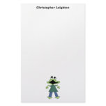 Monster Mash · Green Froggy Monster Stationery Design