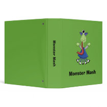 Monster Mash · Green One-Eyed Monster binders by CSCountryCuties Monster Mash · Green One-Eyed Monster binders