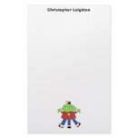 Monster Mash · Green One-Eyed Monster Custom Stationery
