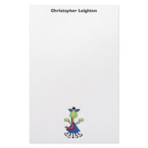 Monster Mash · Green One-Eyed Monster Stationery