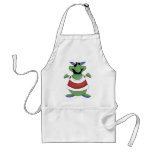 Monster Mash · Green Screw-Eyed Monster aprons