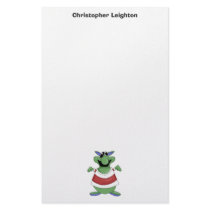 Monster Mash · Green Screw-Eyed Monster stationery by CSCountryCuties Monster Mash · Green Screw-Eyed Monster stationery